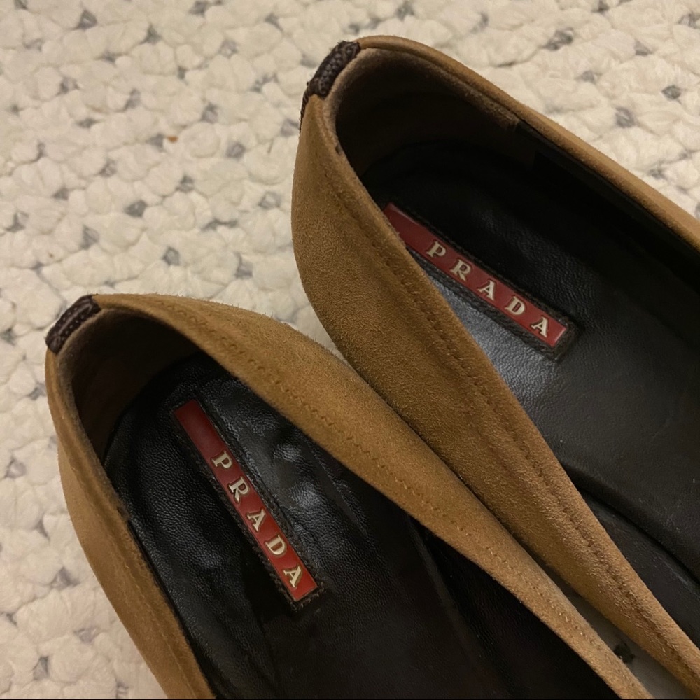 PRADA Kitten Heels Iconic Mod Buckle Square Toe 41 11 - Picture 2 of 13